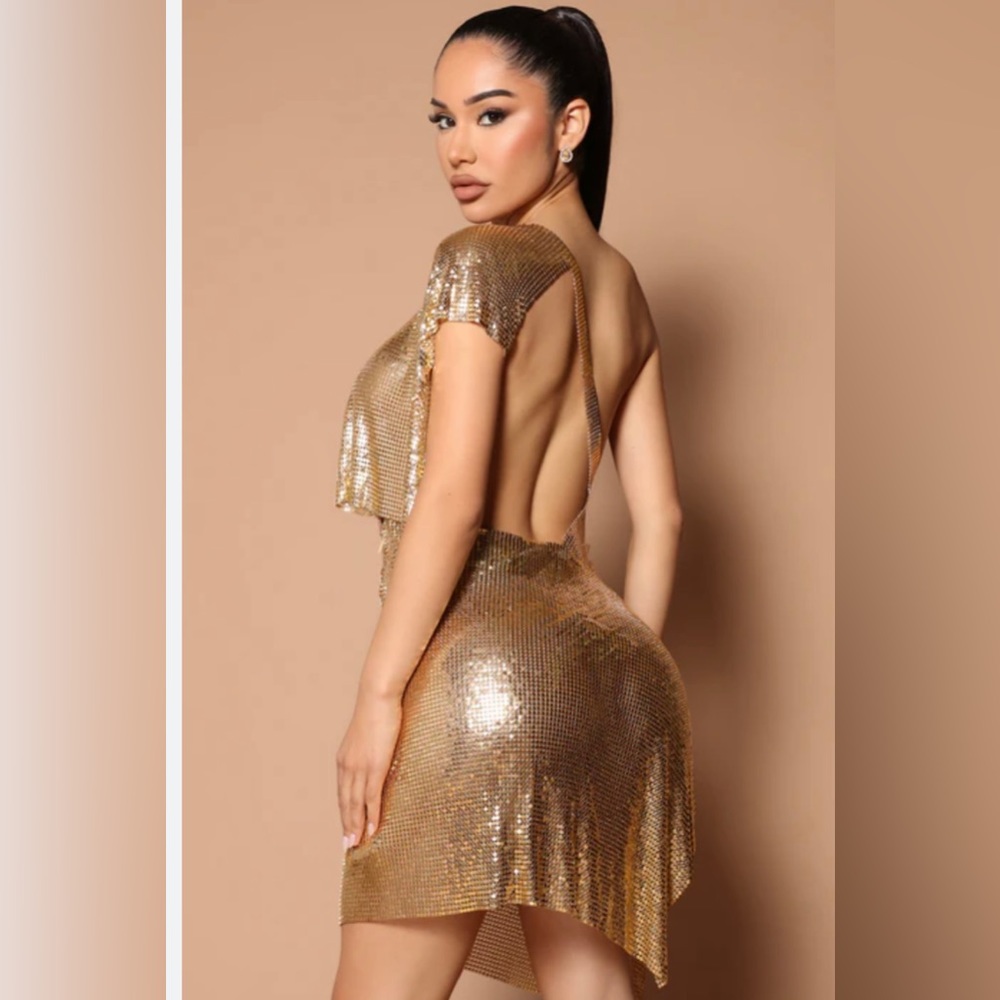 Aluminum Gold dress